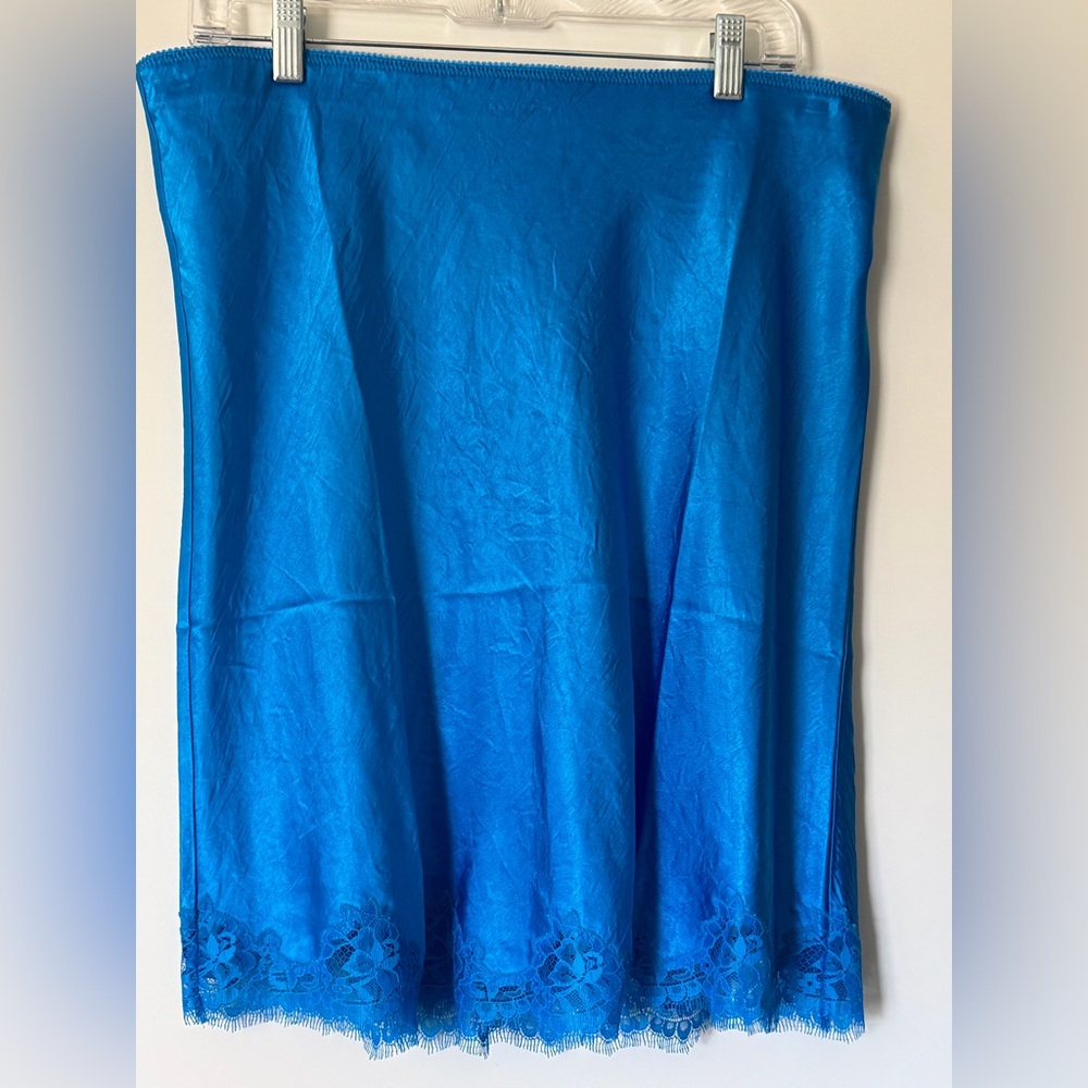 J. Crew Gwen Slip Skirt with Lace trim